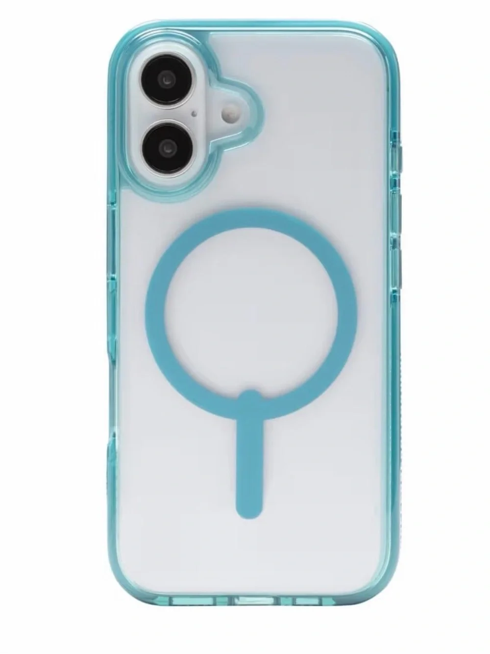 ZAGG Santa Cruz Snap with Kickstand Case for iPhone 16 NOT PRO Retro Blue Clear